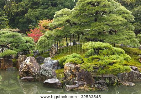 สวนเซนญี่ปุ่นอันในเกียวโต ญี่ปุ่น