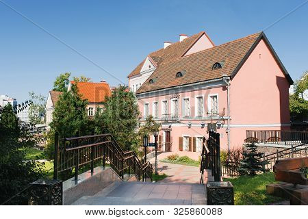 Minsk, Belarus. The September 2019. Houses In Trinity Suburb