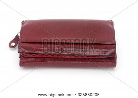 Purse On An Isolated White Background. Porte-monnaie