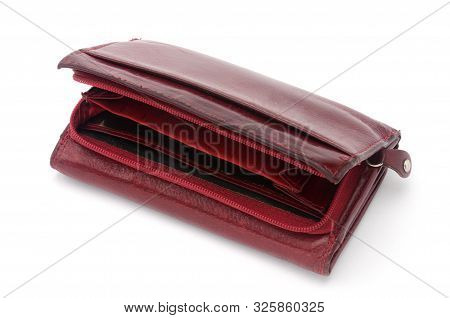 Purse On An Isolated White Background. Porte-monnaie