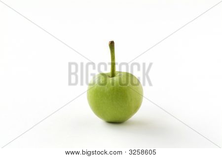 Green Apple On White Background