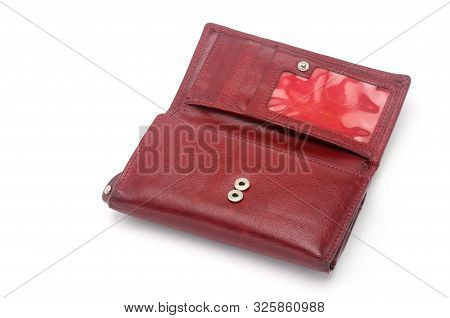 Purse On An Isolated White Background. Porte-monnaie