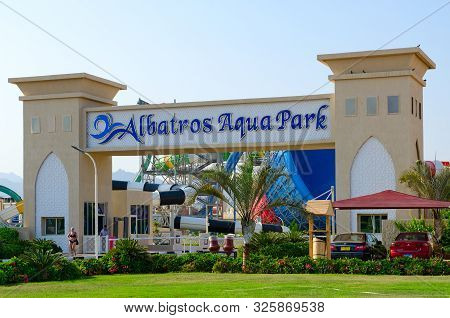 Sharm El Sheikh, Egypt - September 19, 2019: Large Popular Albatros Aqua Park In Hadaba District, Sh
