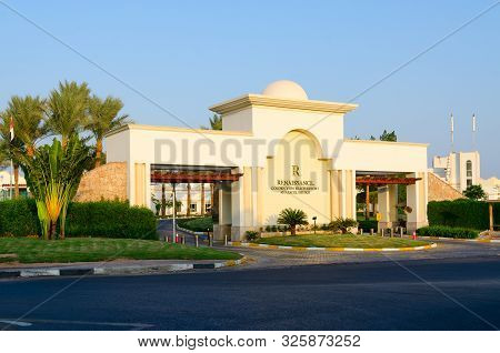 Sharm El Sheikh, Egypt - September 19, 2019: Five Star Hotel Renaissance Sharm El Sheikh Golden View