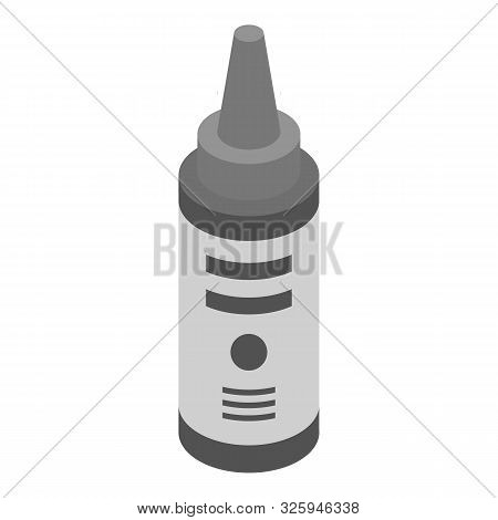 Ink Printer Bottle Icon. Isometric Of Ink Printer Bottle Vector Icon For Web Design Isolated On Whit