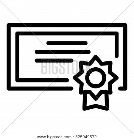 The Arrest Warrant Icon. Outline The Arrest Warrant Vector Icon For Web Design Isolated On White Bac