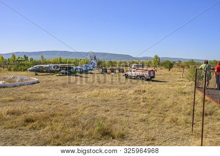 Belogorsk, Crimea, Russia-september 16, 2019: Taigan Safari Park. Panorama Of The Park.