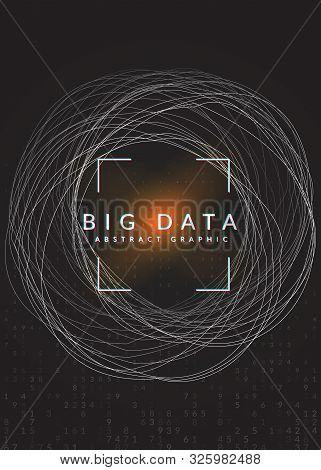 Big Data Background. Digital Technology Abstract Concept. Artificial Intelligence And Deep Learning.