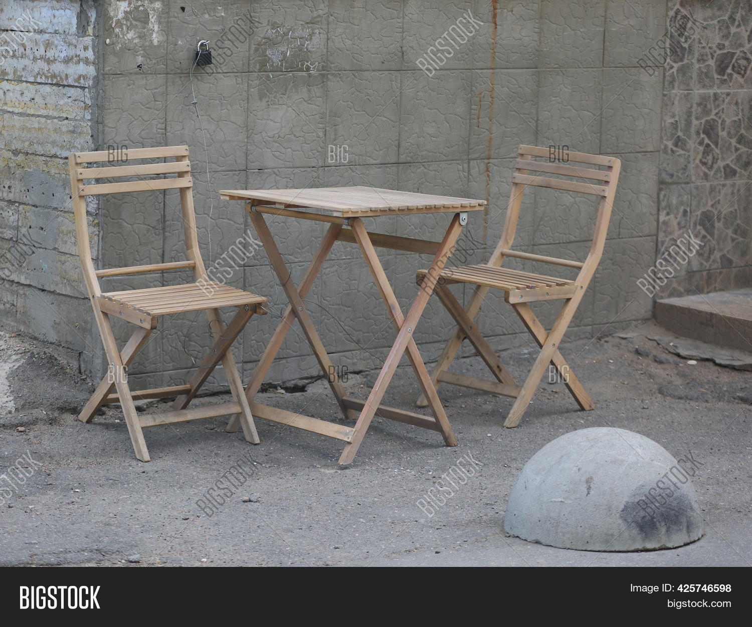 Portable Table Chairs Image & Photo (Free Trial) Bigstock
