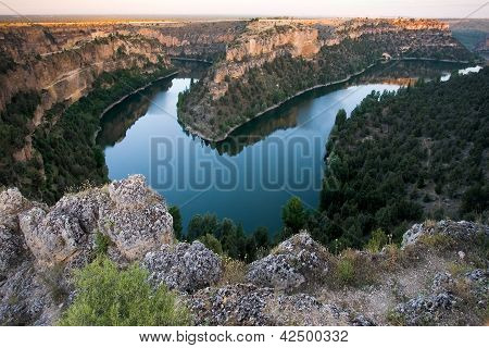 Přírodní Park Hoces Del Duraton, Segovia, Castilla Y Leon, Španělsko