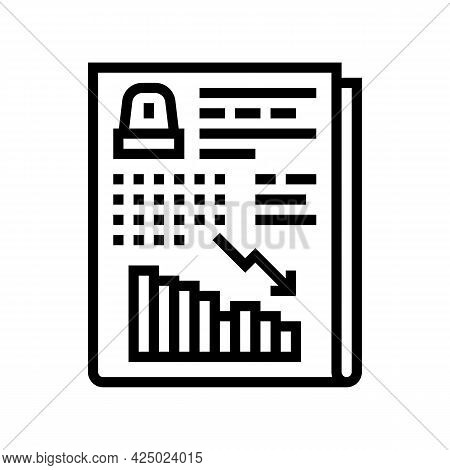 Risk Assessment And Reduction Line Icon Vector. Risk Assessment And Reduction Sign. Isolated Contour