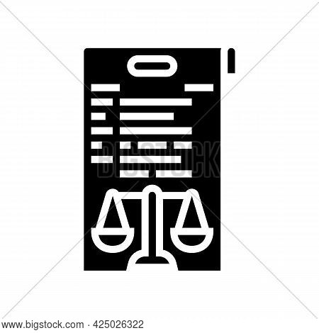 Due Diligence Glyph Icon Vector. Due Diligence Sign. Isolated Contour Symbol Black Illustration