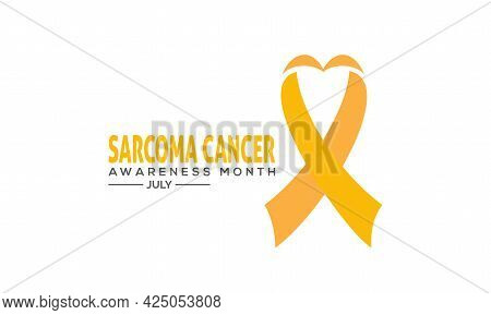 Sarcoma Cancer Awareness Month Banner Concept Observed On Every July. Sarcoma Cancer Background, Ban