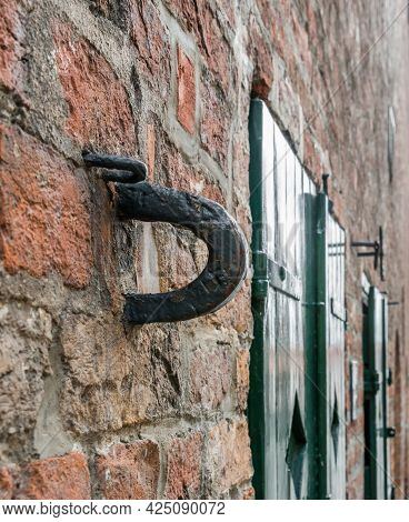 Close-up Of Old Vintage Brick Wall In Germany