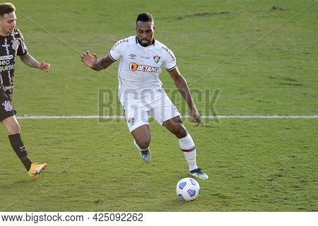 Rio, Brazil - June 27, 2021: Luccas Claro Player In Match Between Fluminense Vs Corinthians By 7st R