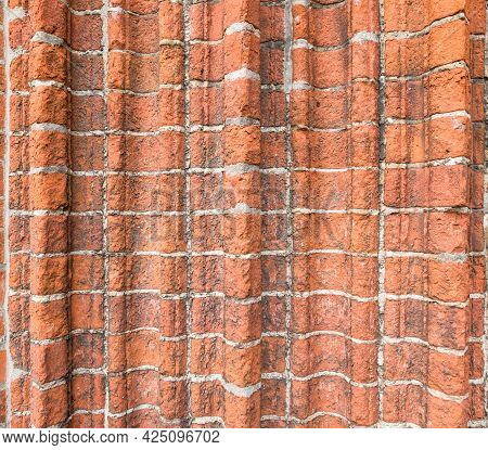 Close-up Of Old Vintage Brick Wall Stone