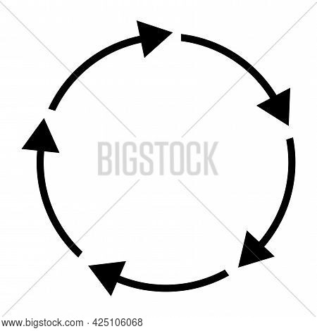 Cursor Arrow Icon. Forward Icon. Recycle Icon Set. Simple Design. Vector Illustration. Stock Image.