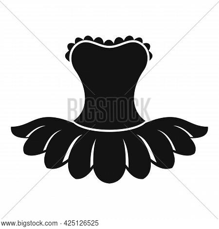 Ballet Dress Icon Simple Vector. Ballerina Dancer Dress. Ballet Kid Dance Clothes