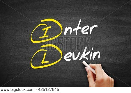 Il - Interleukin Acronym Concept On Blackboard