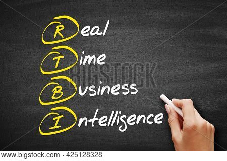 Rtbi - Real Time Business Intelligence, Acronym Business Concept