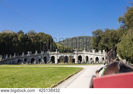 Royal Palace In Caserta, Italy - April 10, 2017: Royal Palace In Caserta, Reggia Di Caserta, Tourist