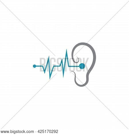 Hearing Logo Template Vector Icon Design