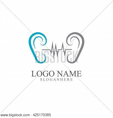 Hearing Logo Template Vector Icon Design