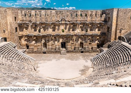 Roman Amphitheater Of Aspendos, Belkiz - Antalya, Turkey.