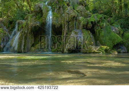 The Tufa Waterfall Near Arbois.