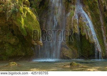 The Tufa Waterfall Near Arbois.