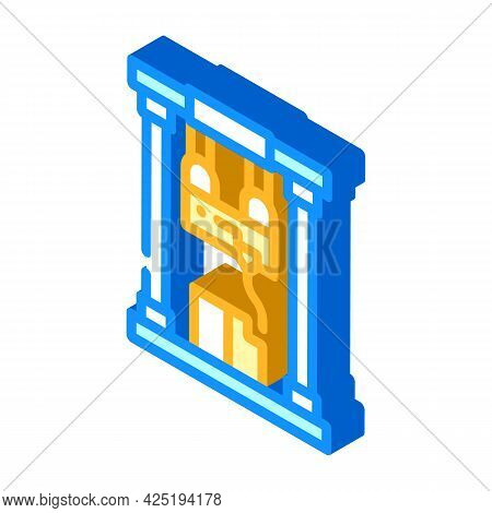 First Sample Production Isometric Icon Vector. First Sample Production Sign. Isolated Symbol Illustr