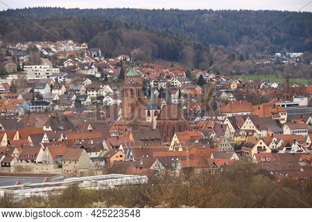 View of the town of Weil der stadt in the Boeblingen district