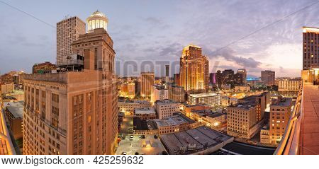 New Orleans, Louisiana, USA central business district skyline.