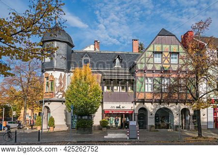 Berlin, Germany - October 25, 2020: Emisch-haus, A Listed Cultural Monument Of The 19th-century Vill
