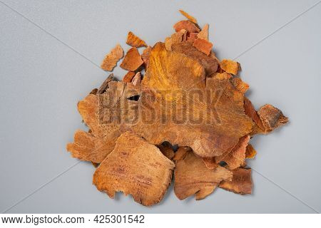Top View Herb Tufulin Or Smilacis Glabrae Rhizoma Or Glabrous Greenbrier Rhizome