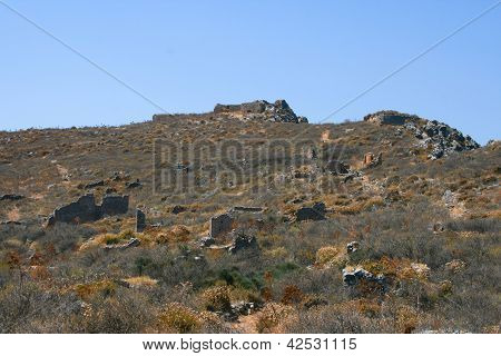 Gamle Ruin Monemvasia, Grækenland