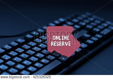 Text Showing Inspiration Online Reserve. Business Showcase Enables The Customers To Book By Checking