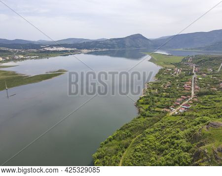 Aerial View Of Studen Kladenets Reservoir, Kardzhali Region, Bulgaria