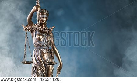 Statue of Justice - lady justice, Justitia the Roman goddess of Justice
