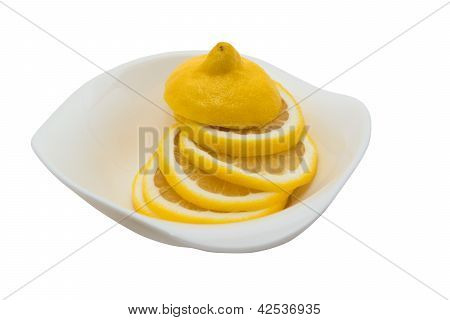 Limon beyaz izole