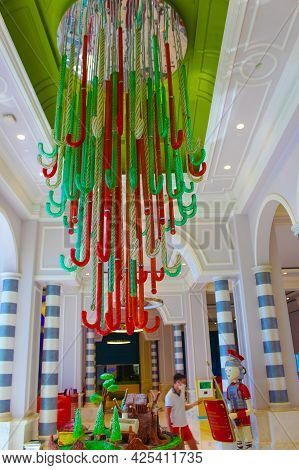 Belek, Antalya, Turkey - May 15, 2021: The Land Of Legends Theme Park In Belek.