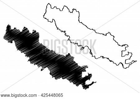 Cremona Province (italy, Italian Republic, Lombardy Region) Map Vector Illustration, Scribble Sketch