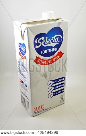 Manila, Ph - July 1 - Selecta Fortified Sterilized Milk On July 1, 2021 In Manila, Philippines.