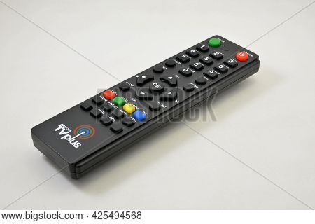Manila, Ph - July 1 - Abs Cbn Tv Plus Remote Control On July 1, 2021 In Manila, Philippines.