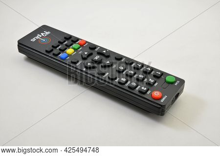 Manila, Ph - July 1 - Abs Cbn Tv Plus Remote Control On July 1, 2021 In Manila, Philippines.