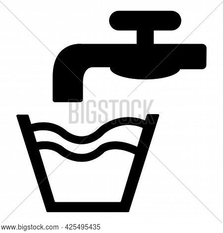 Caution Not Drinking Water Symbol Sign Isolate On White Background