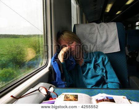หลับบน Eurorail