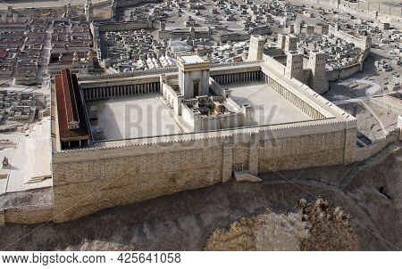 Jerusalem Old City Of Israel. Western Wall And Temple Mount In Jerusalem, Israel.