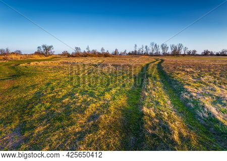 Spring At Warta River In Warta Landscape Park, Natura 2000, Greater Poland, Poland.