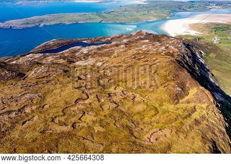 Aerial View Of Maghera And Ardara From Slieve Tooey In County Donegal - Ireland